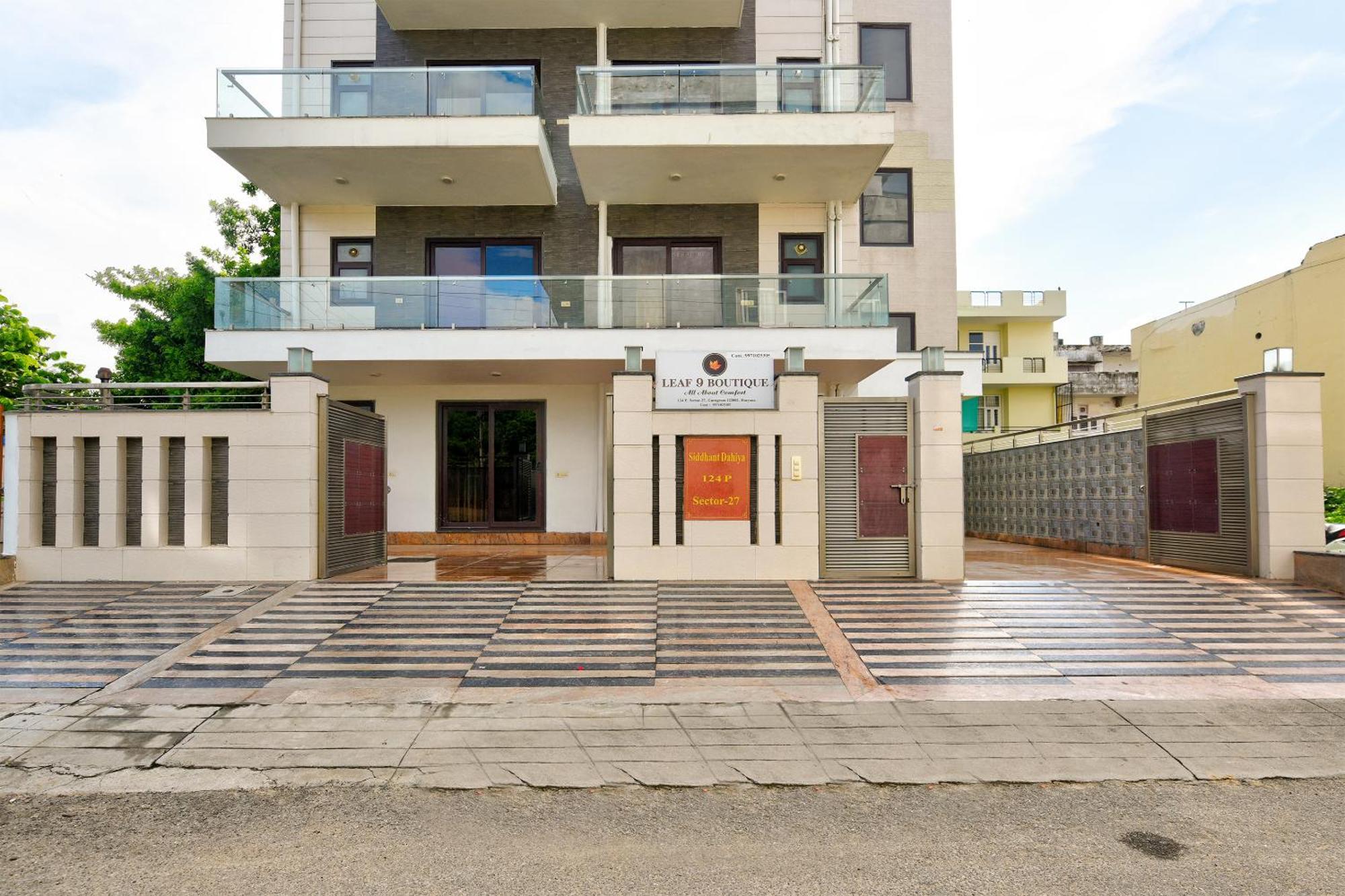 Hotel Leaf 9 Boutique, Near Golf Course Road And Galleria Market Gurgaon Exterior foto